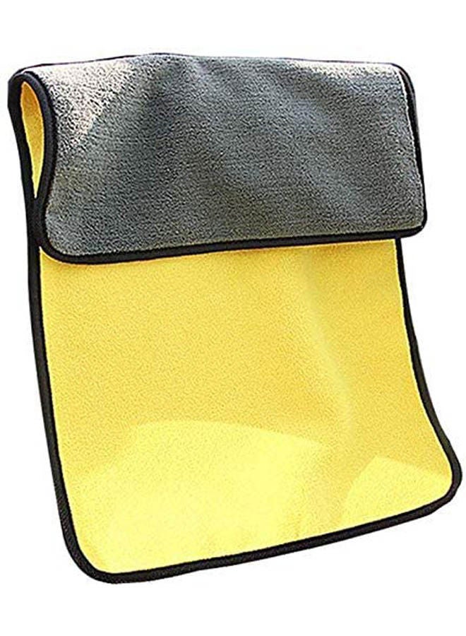 Soft Coral Velvet Absorbent Towel Yellow 40x30cm