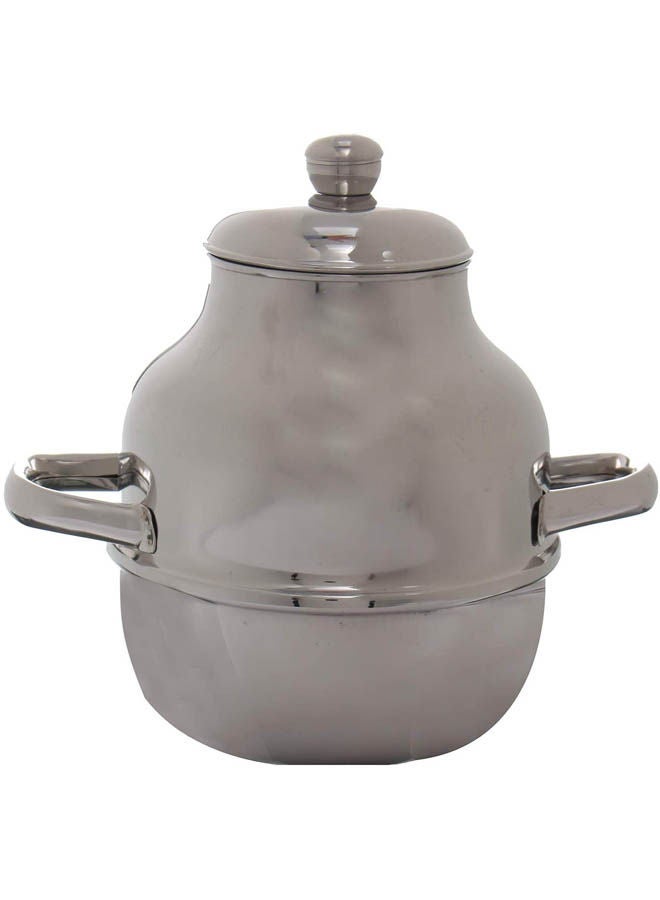 Stainless Steel Beans Pot Silver 26x20cm
