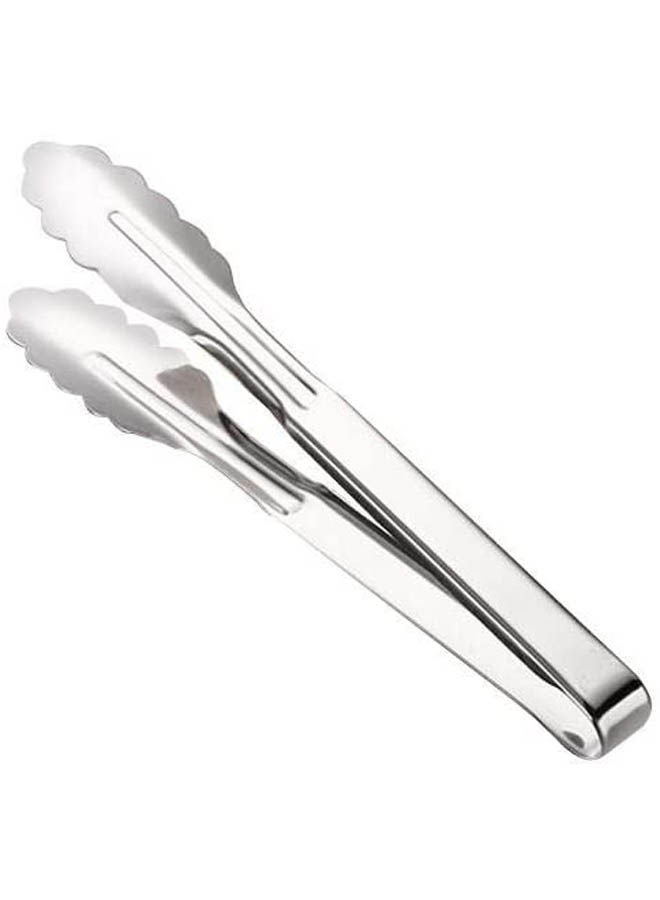 Generic Stainless Steel Food And Ice Tong Silver 31x6cm 