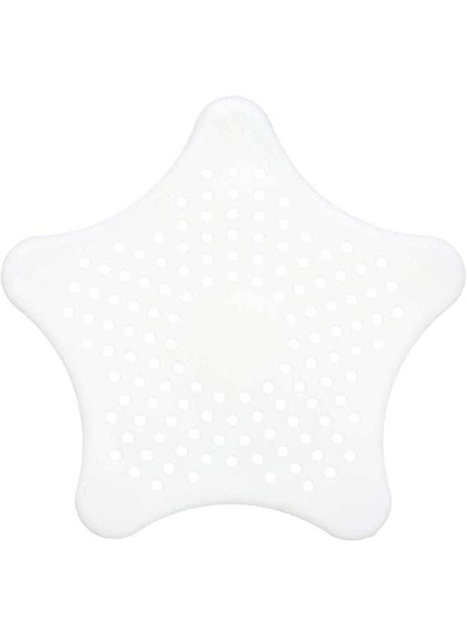 Star Shape Sink Strainer - White 