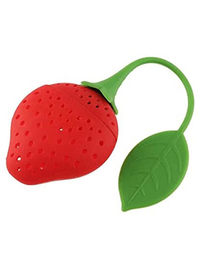 Generic Tea Leaf Strainer Reuseable Silicone Red 