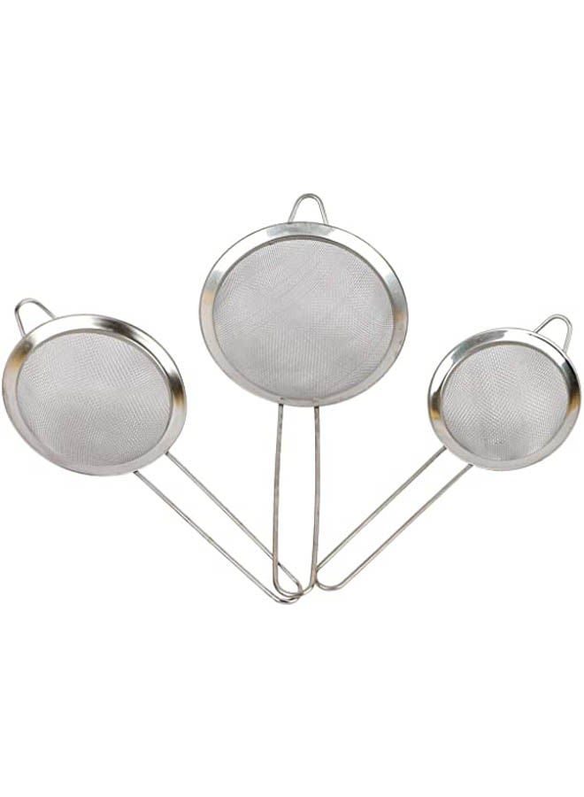 Generic Tea Infusers Set Of 3 Pieces Silver 