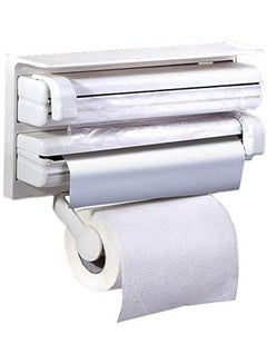 Triple Holder For Tissue, Nylon And Aluminum Foil White - v1650834996/N53237029A_1