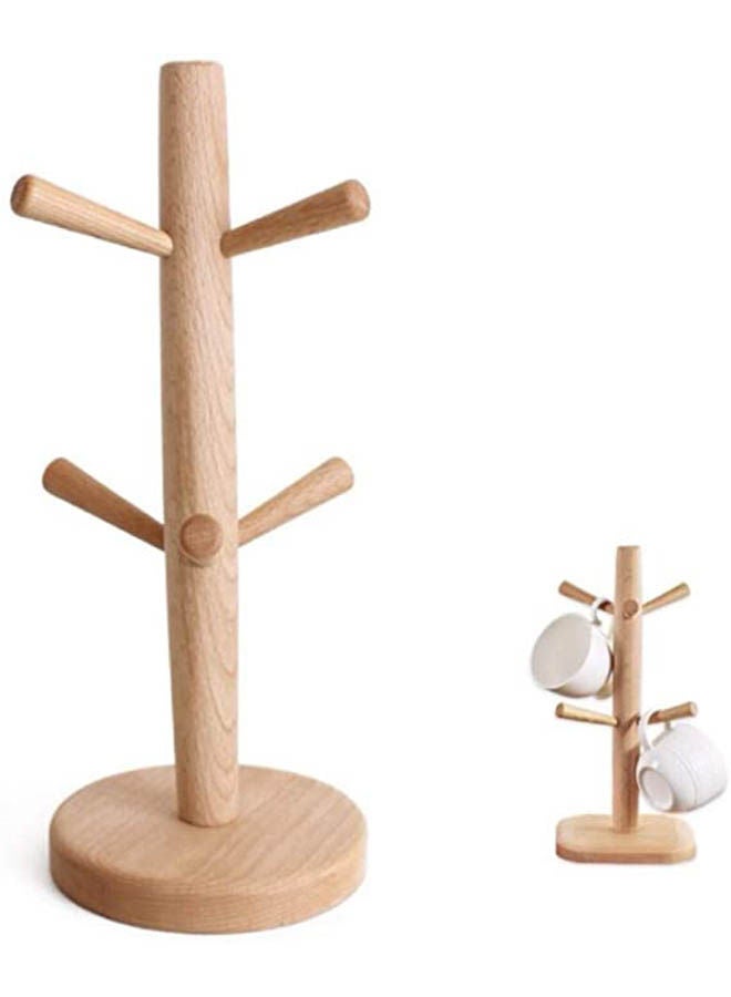 Wooden Cup Holder Beige