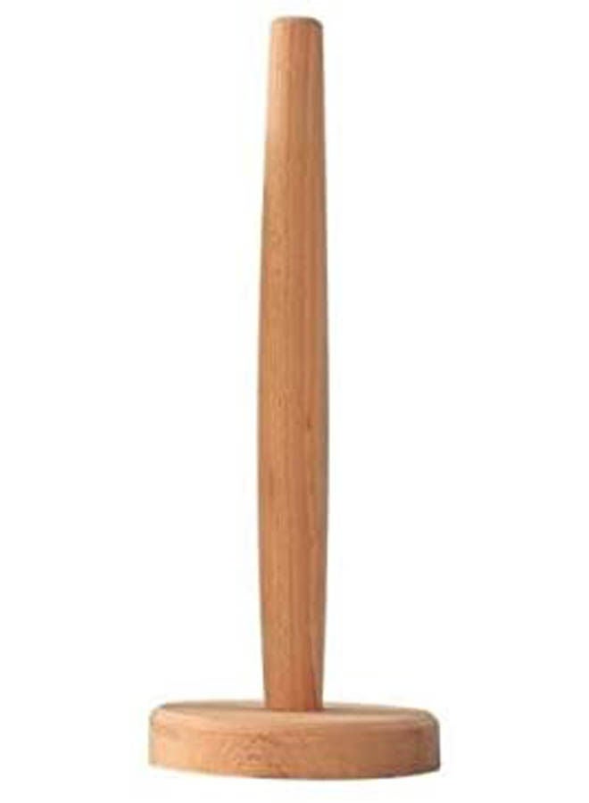 Wooden Vertical Stand Roll Paper Stand Beige