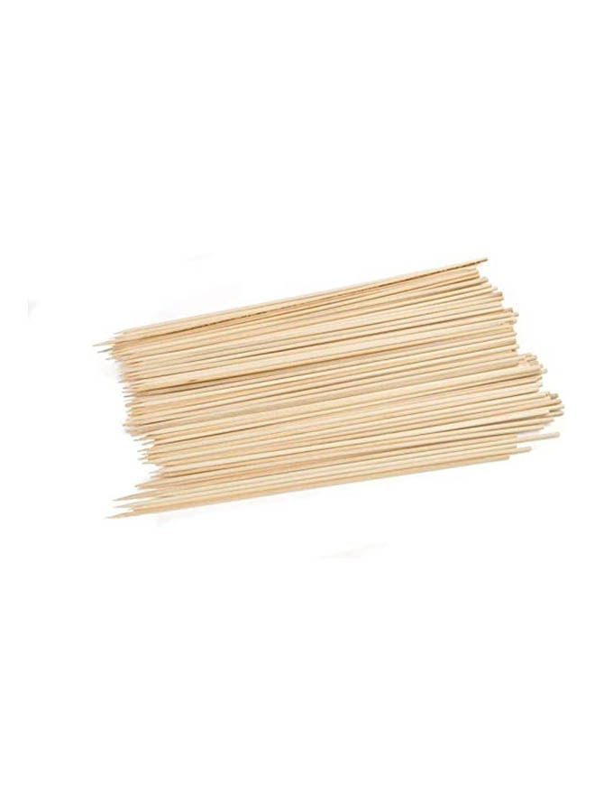 Charcoal Companion 10-Inch Bamboo Grilling Kabob Skewer Beige