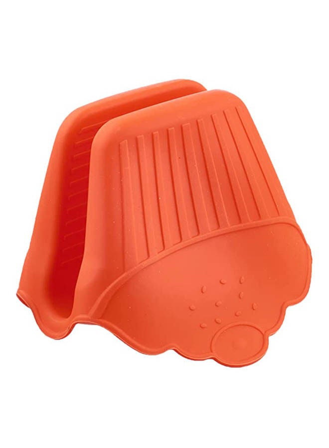 Cupcake Shaped Silicone Oven Grip Orange 