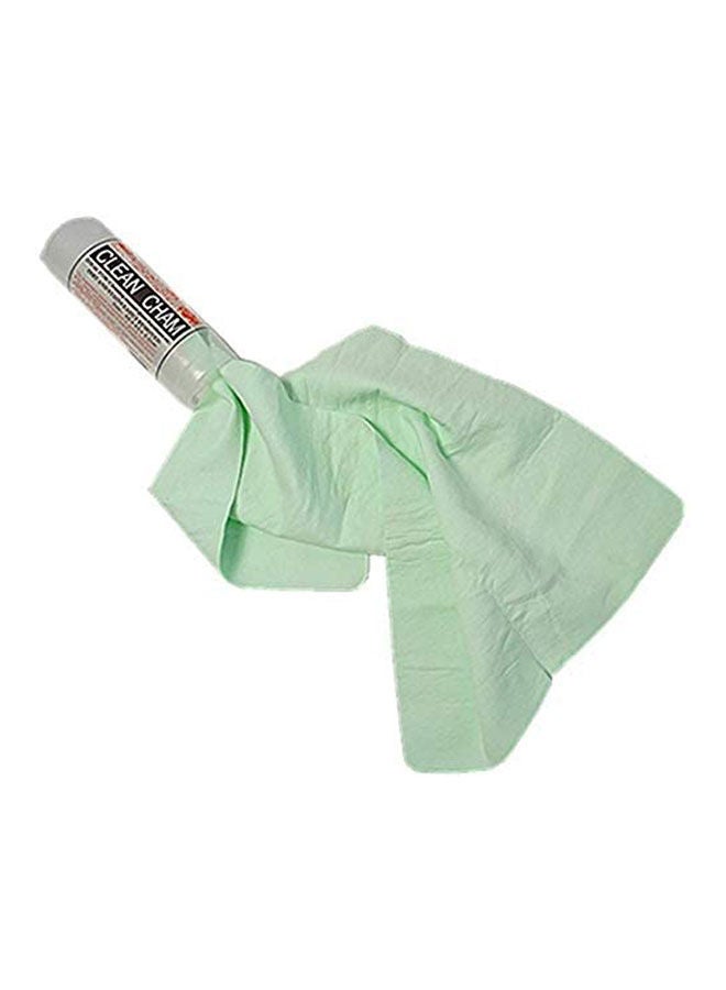 Faux Suede Towel Absorbent Towel Cleaning Household Kitchen Cloth Green - Image 1