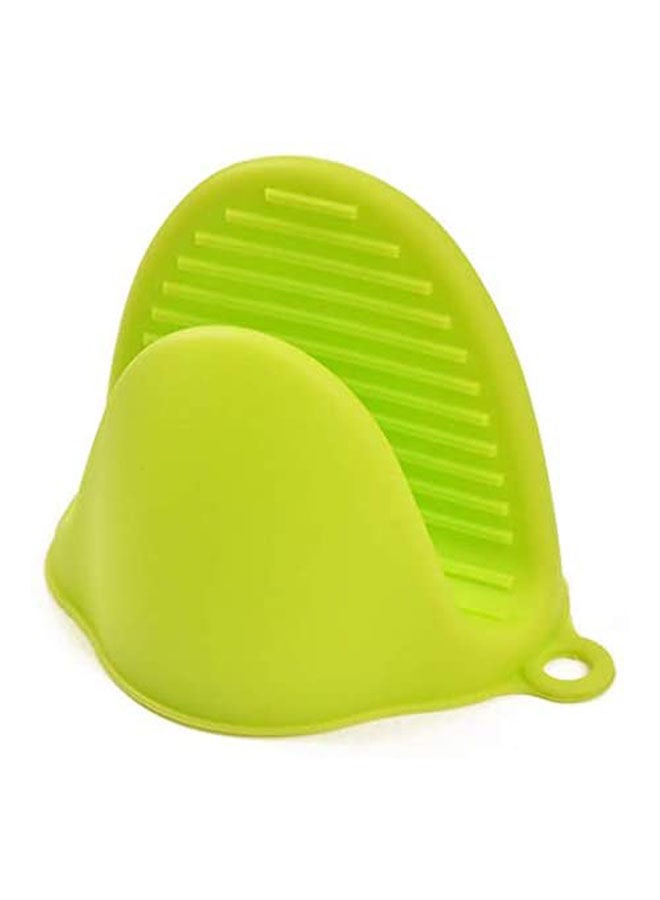 Silicone Thermal Insulation Anti-Slip Baking Oven Microwave Oven Chuck Glove Green 