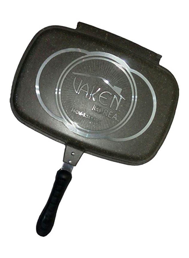Grill Double Granite Non-Stick Black 36cm