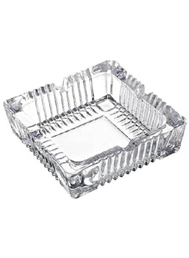 Square Glass Ashtray Clear