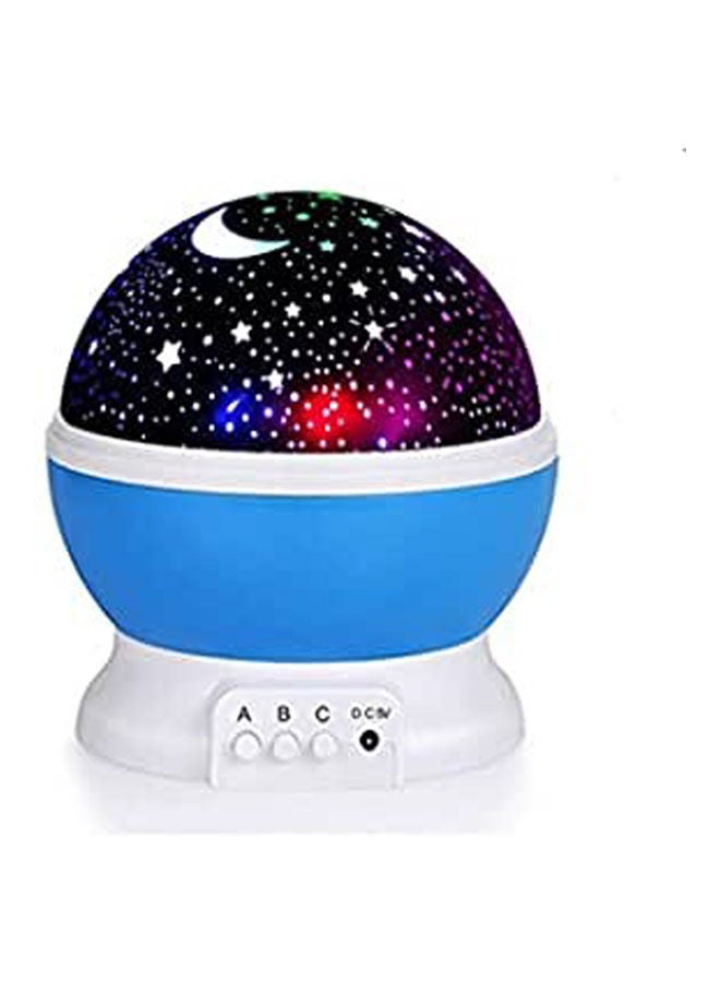 Generic - Modern Rotating Moon Sky Projection Led Night Lights -Table Lamps With Timer Shut Off Blue - Image 1