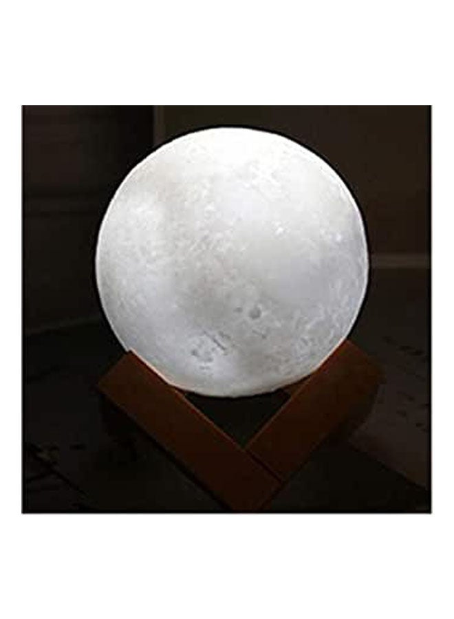 Moon Light Lamp With Stand Rechargeable Decorative Lights Touch Sensor 2 Colors White 20cm 