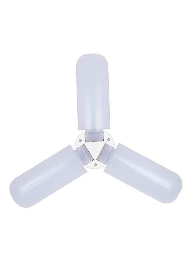 E27 Led Foldable Three-Leaf Fan Bulb Blade Angle Adjustable Ceiling Lamp Room Light Multicolour  - Image 1