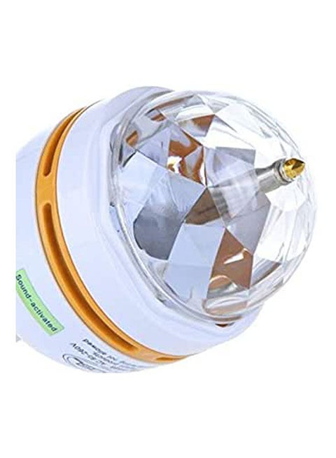 Full Color Led Crystal Voice-Activated Rotating Stage Light Dj Lamp White