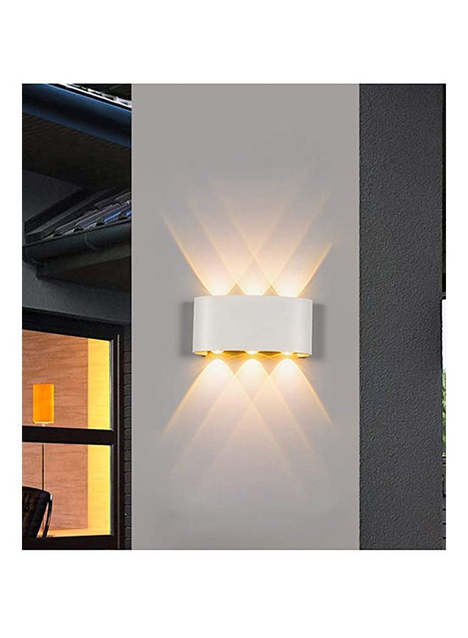 Led Wall Light Outdoor 8W Waterproof Nordic Style Wall Lamps Yellow - Image 2