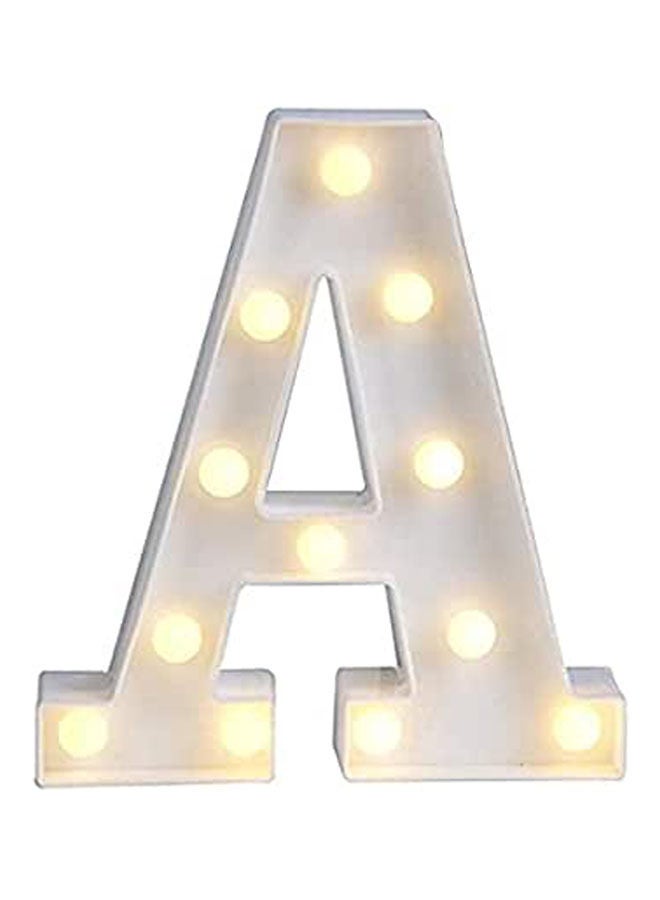 Light Up Alphabet Letter A Surprise For Birthdays And Special Occasions White 