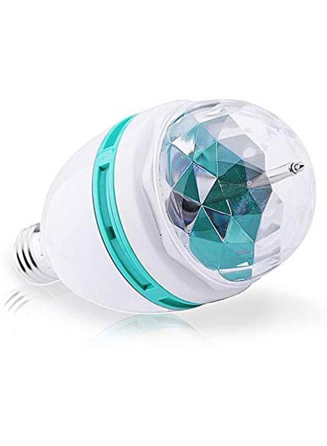 3W E27 Rgb Led Stage Light Bulb Bar Party Colorful Rotating Lamp Light Blub White