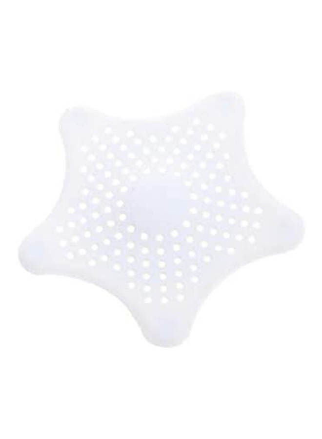 Pentagram shape kitchen sink anti-blocking silicone floor drain filter White - Image 1