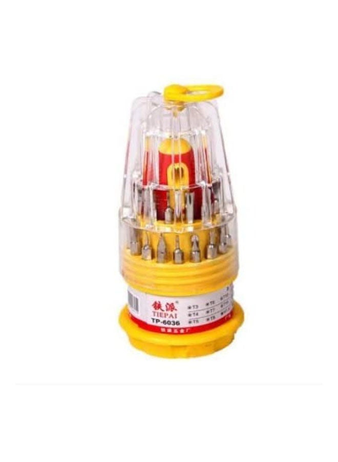 Screwdriver Kit 30 In 1 Set Tools For Computer Cellphone Multicolour