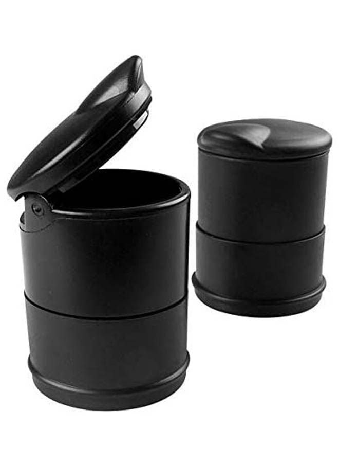 11X7Cm Car Plastic Light Ashtray Vtop Silver - Image 1