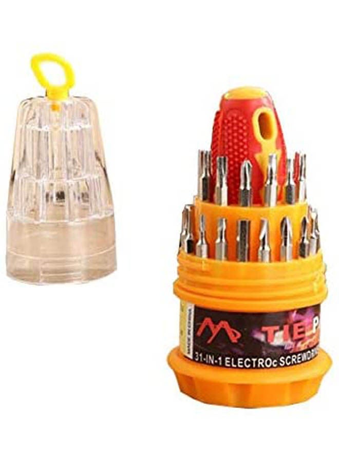 31 In 1 Pocket Precision Screwdriver Set Yellow