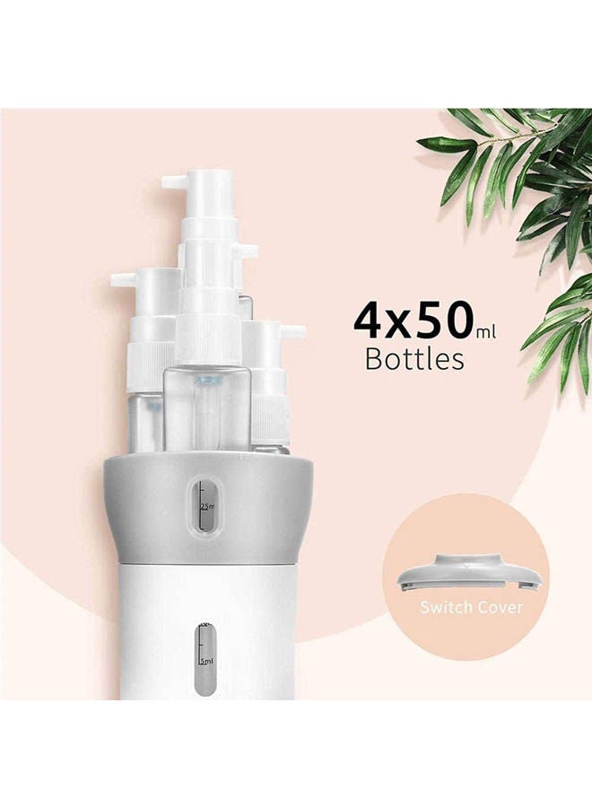 Nacuwa - 4-In-1 Organized Leak Proof Travel Size Toiletries White - Image 1