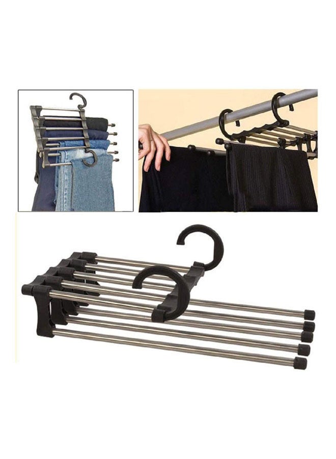 Generic - Space Saving Pant Trouser Rack Hanger 5 In 1 Multicolour - Image 1