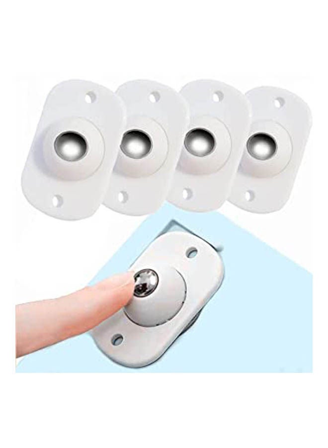 4Pcs Casters Wheels White  - Image 1