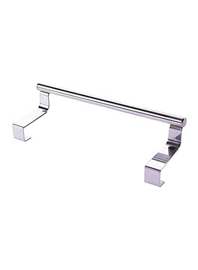 Kitchen Stainless Steel Single Bar Towel Rack Silver 36cm - Image 1