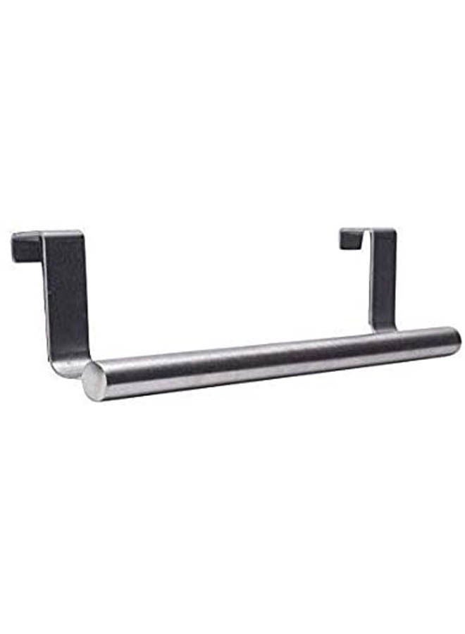 Kitchen Stainless Steel Single Bar Towel Rack Silver 36cm - Image 2