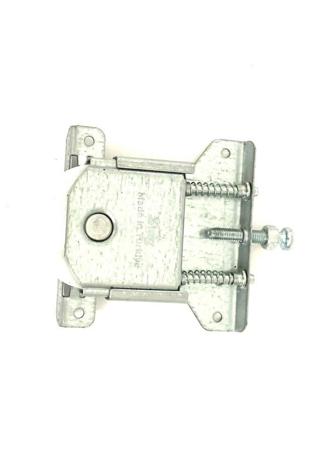 Adjustable Sliding Door Mechanism 4 Pcs Silver  - Image 1