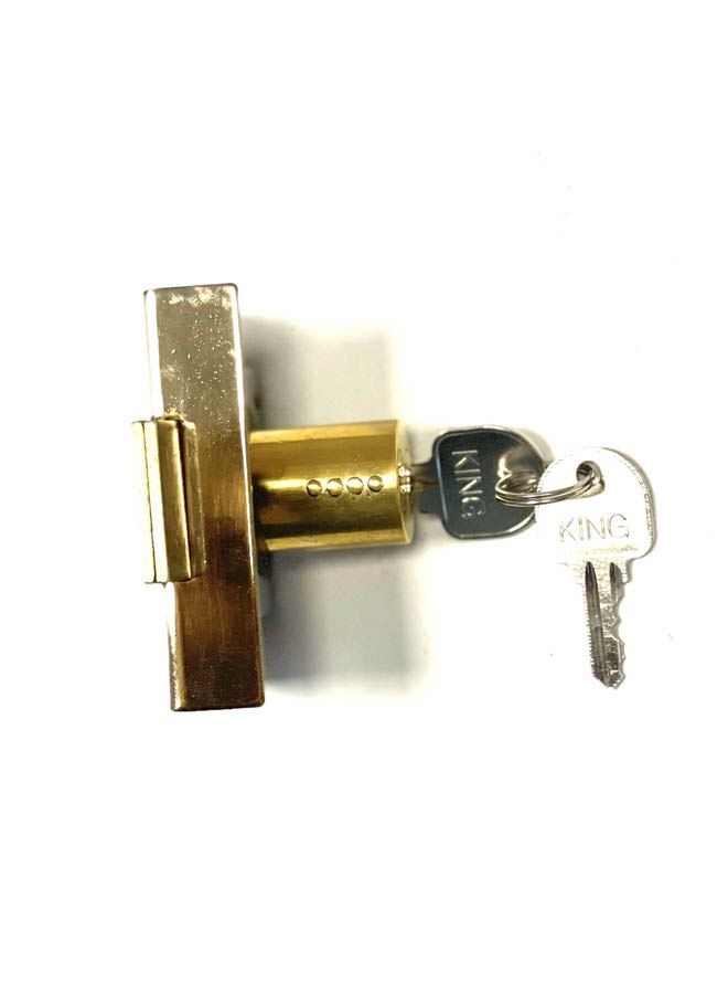 Siag Mortice Drawer Lock Gold  - Image 1