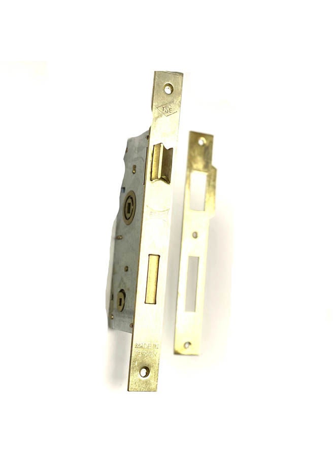 Mortice Bathroom Lock Gold  - Image 2