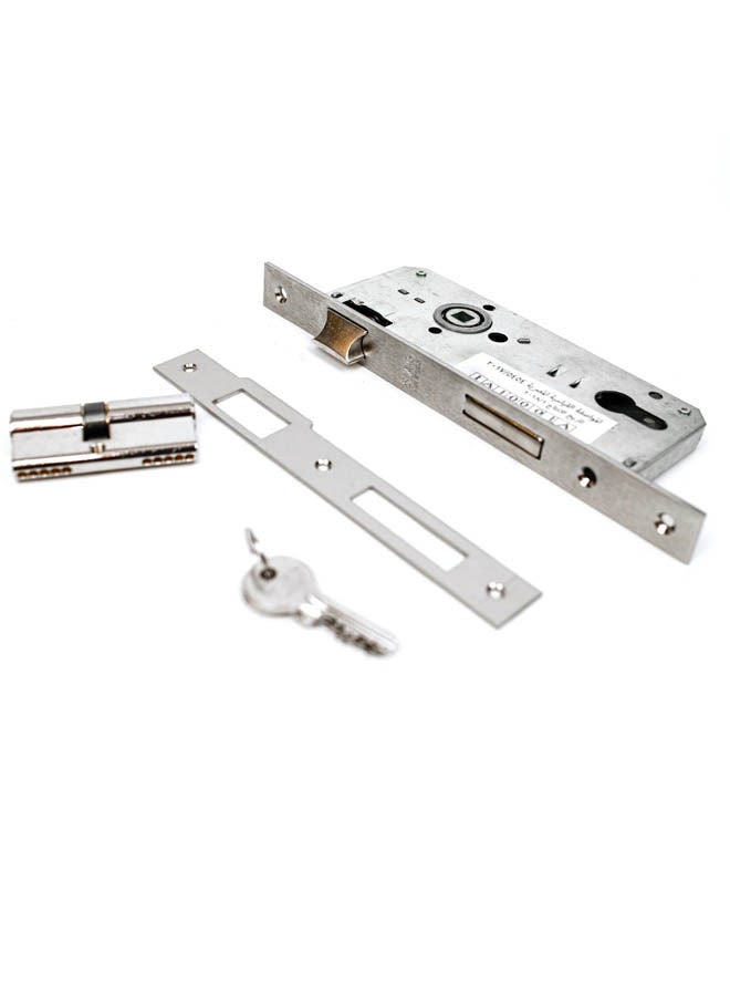 Siag Mortice Door Lock Silver  - Image 1