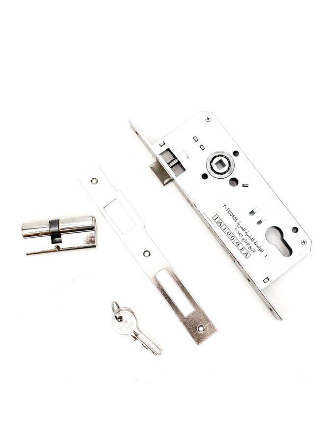 Siag Mortice Door Lock Silver  - Image 2