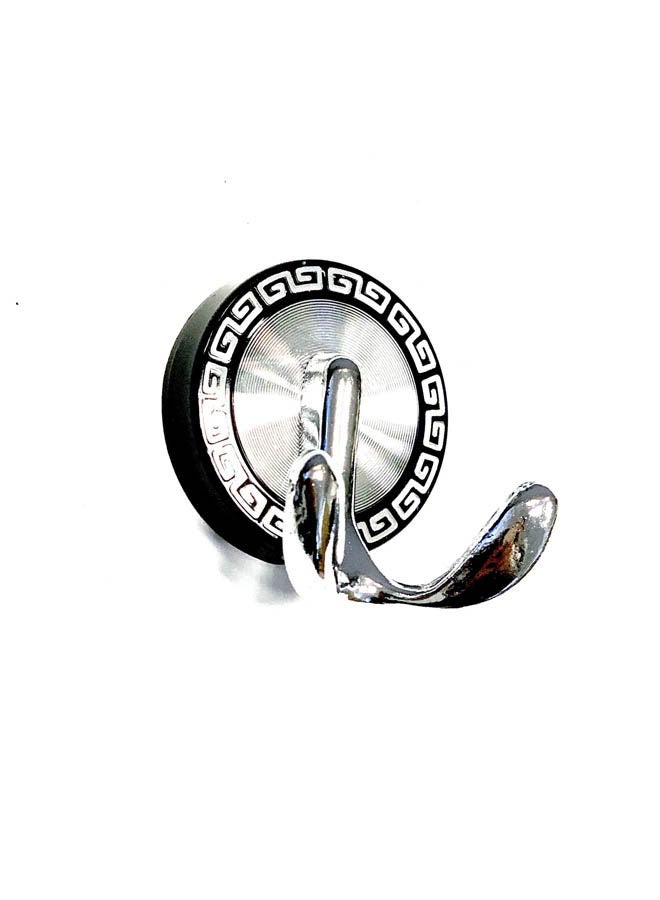 Clothes Hook 2 Hooks Silver  - Image 2