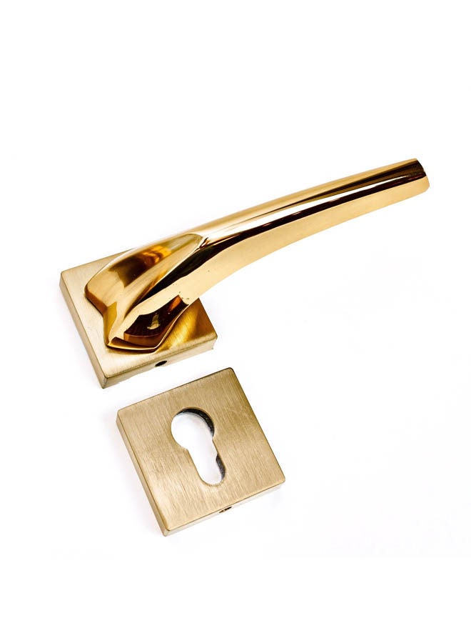 Armada Rosetta Cylinder Door Handle Gold  - Image 2