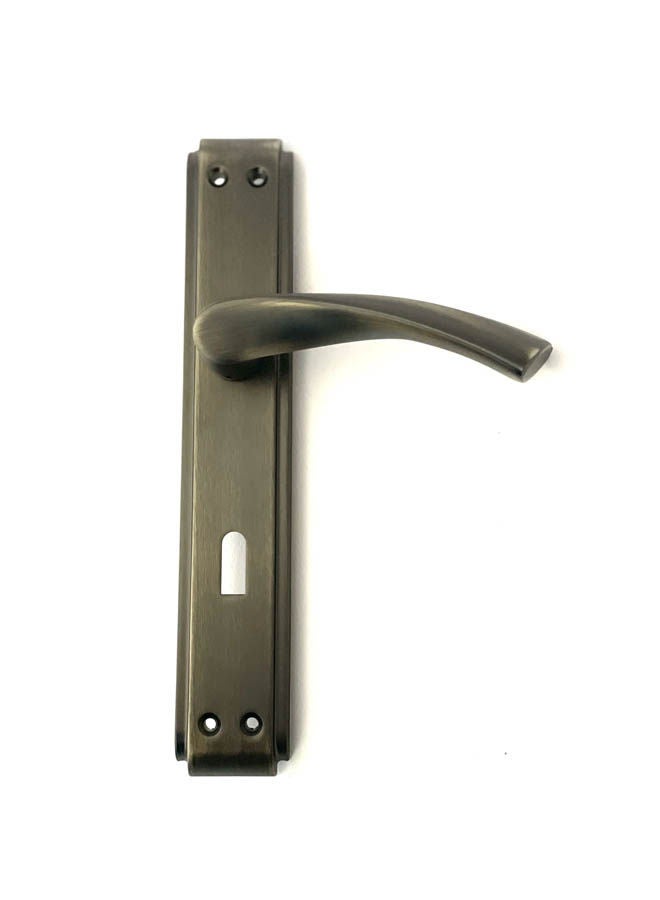 Siag Lerzan Bedroom Door Handle Oxide Grey - Image 1