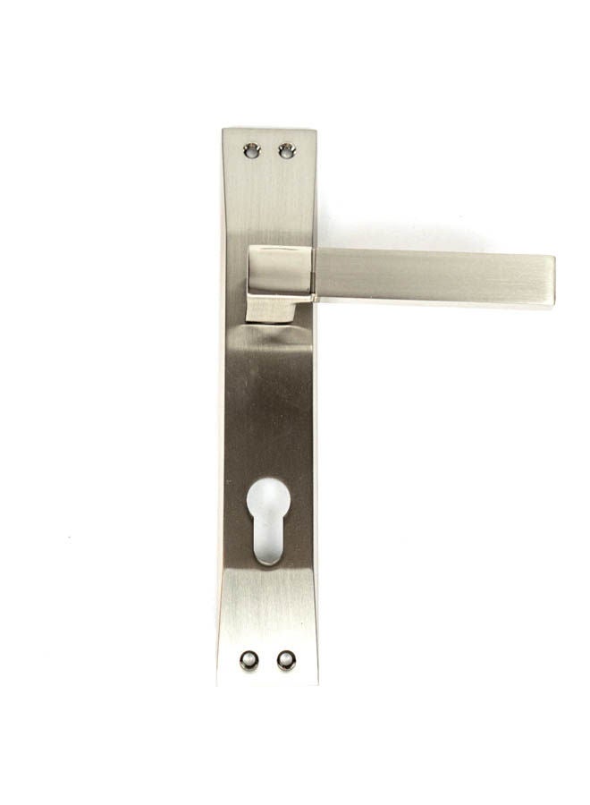 Siag Plato Bathroom Door Handle Silver - Image 1