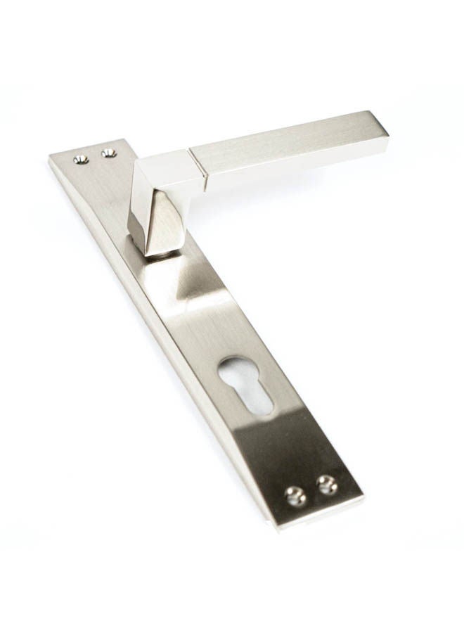 Siag Plato Bathroom Door Handle Silver - Image 2