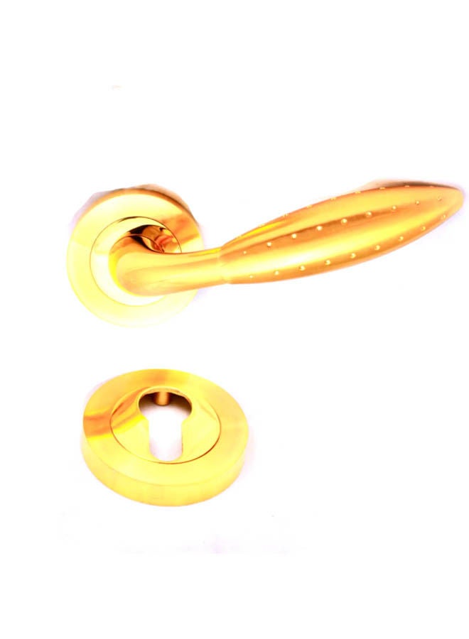 Siag Rosetta Cylinder Door Handle Q04-65 Gold - Image 1