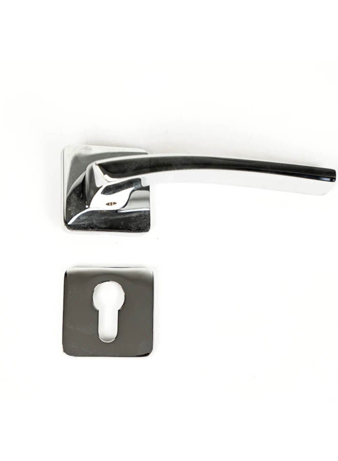 Siag Rosetta Copper cylinder Door Handle 1631 Silver - Image 1