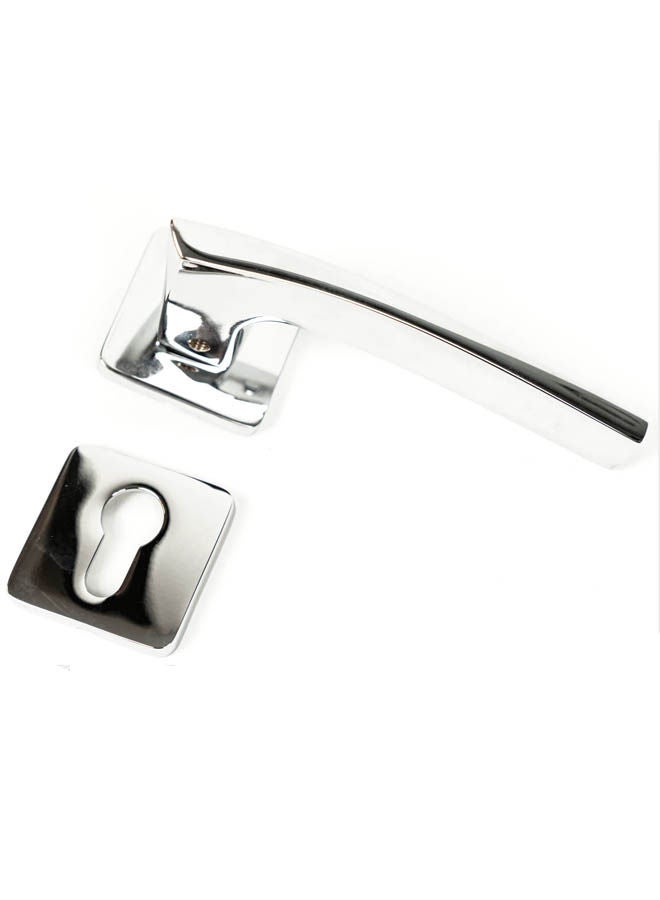 Siag Rosetta Copper cylinder Door Handle 1631 Silver - Image 2