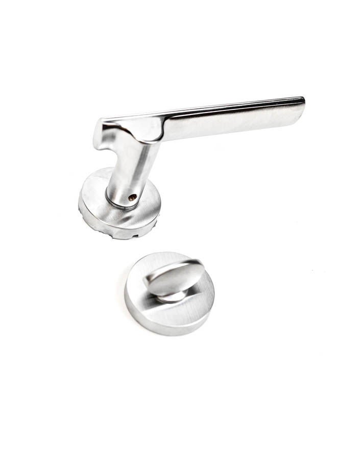 Siag Rosetta Copper Cylinder Door Handle 3191 Silver  - Image 2