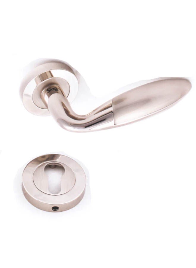 Siag Yunus Rosetta cylinder Door Handle Silver - Image 1