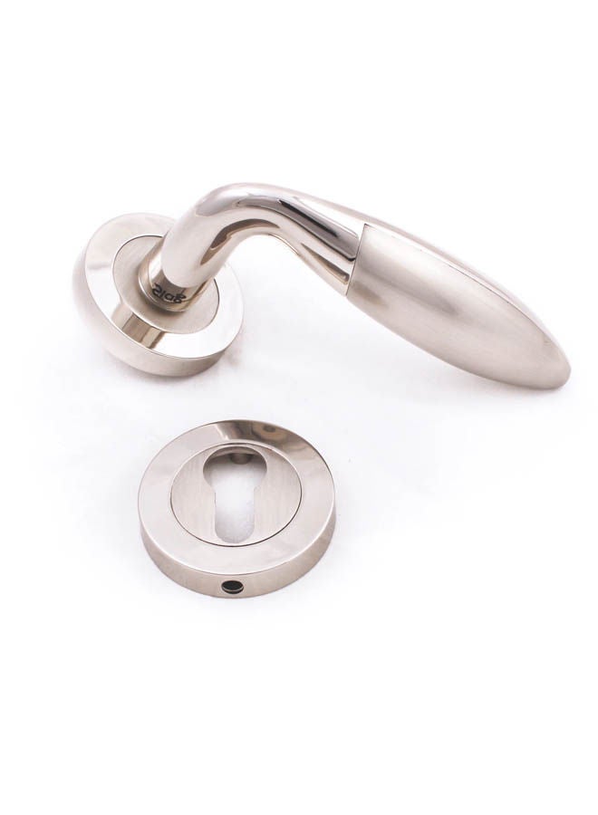 Siag Yunus Rosetta cylinder Door Handle Silver - Image 2