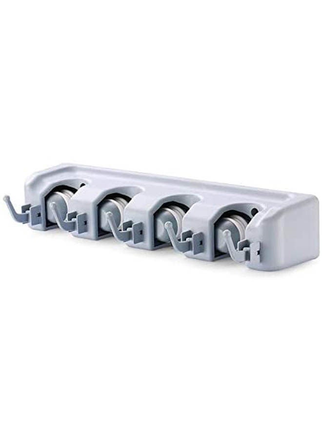Mop And Broom Holder And Garden Tool Organizer Grey  - Image 2