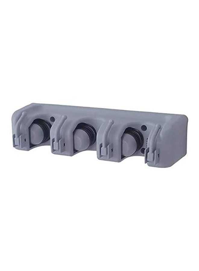 Mop And Broom Holder Wall Mount Grey  - Image 1