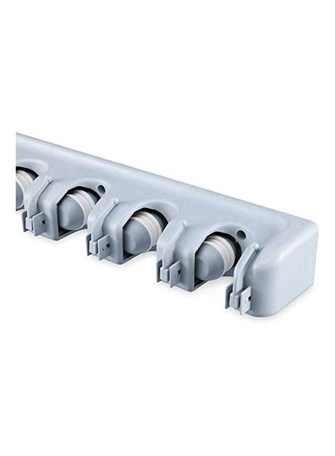 Mop And Broom Holder Wall Mount Grey  - Image 2